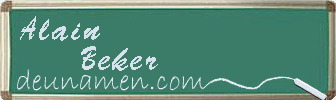 Alain Beker Visitenkarte